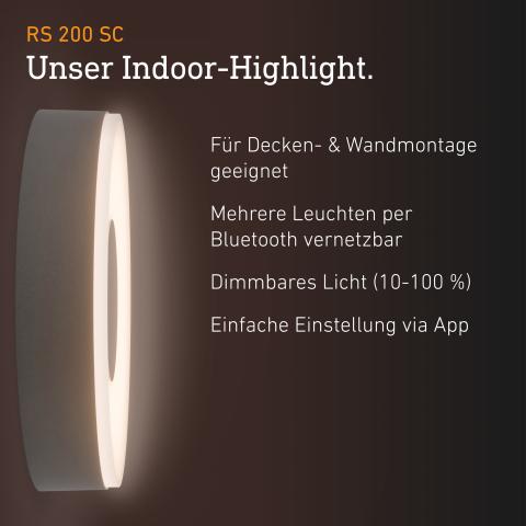 STEINEL RS 200 SC mit Bewegungsmelder & Bluetooth